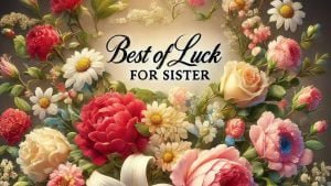 heartfelt best of luck messages for sister, inspirational good luck wishes for sister, motivational success quotes for sister's achievements