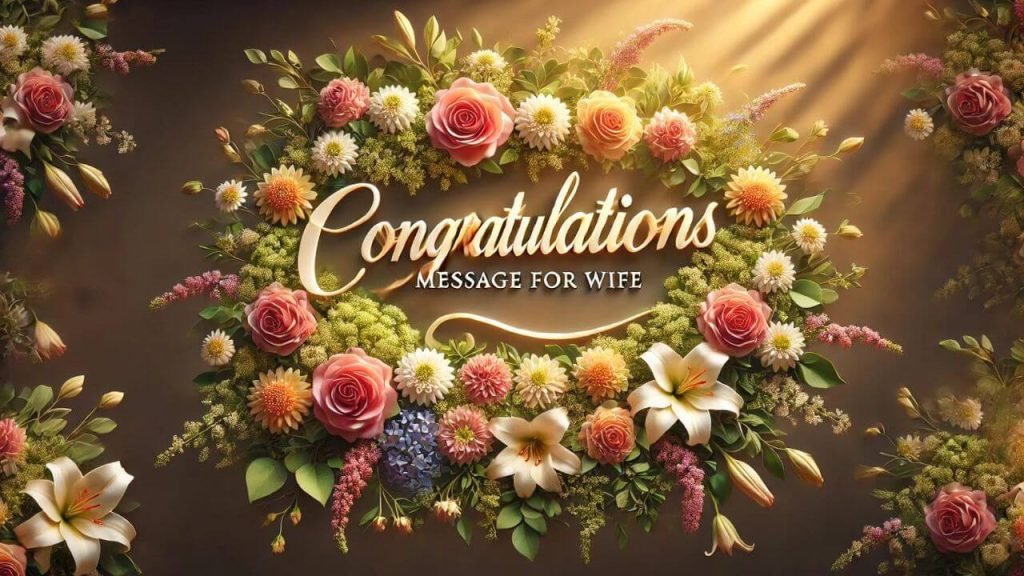 Congratulations Message for wife