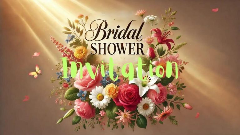 Invitation for Bridal Shower, Bridal Invitation