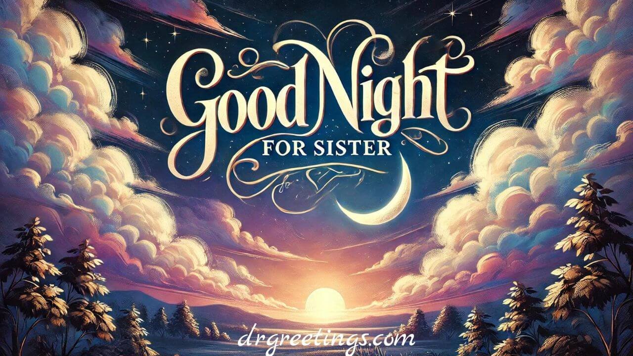 60+ Heartfelt Good Night Messages | Wishes | to My Sister | 2025