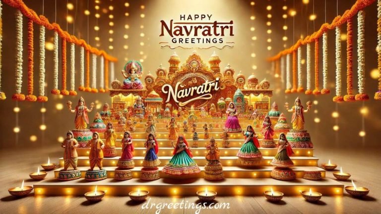 Joyful Navratri blessings for health and prosperity, Navratri messages for friends and family